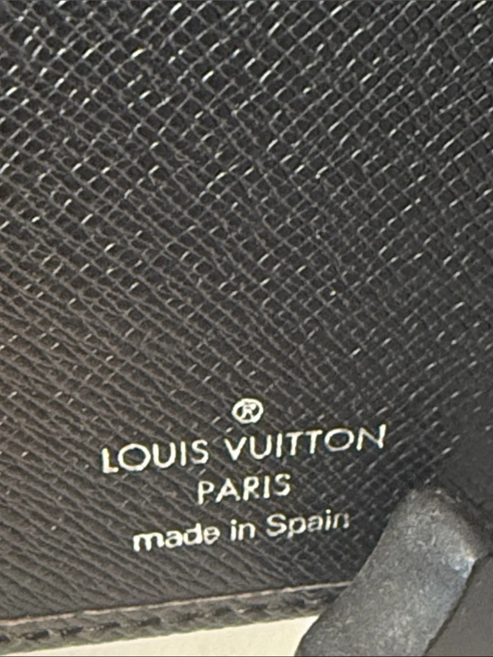 Louis Vuitton Taiga Agenda De Poche Pocket Notebook Cover Black LV
